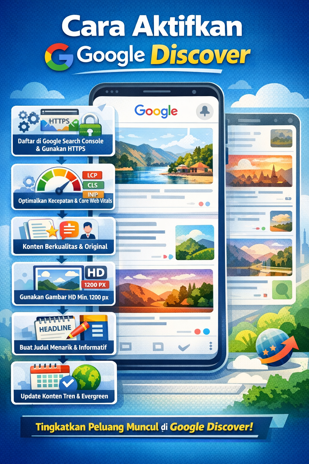 Jasa Google Discover,untuk akfivasi Discover dengan cepat