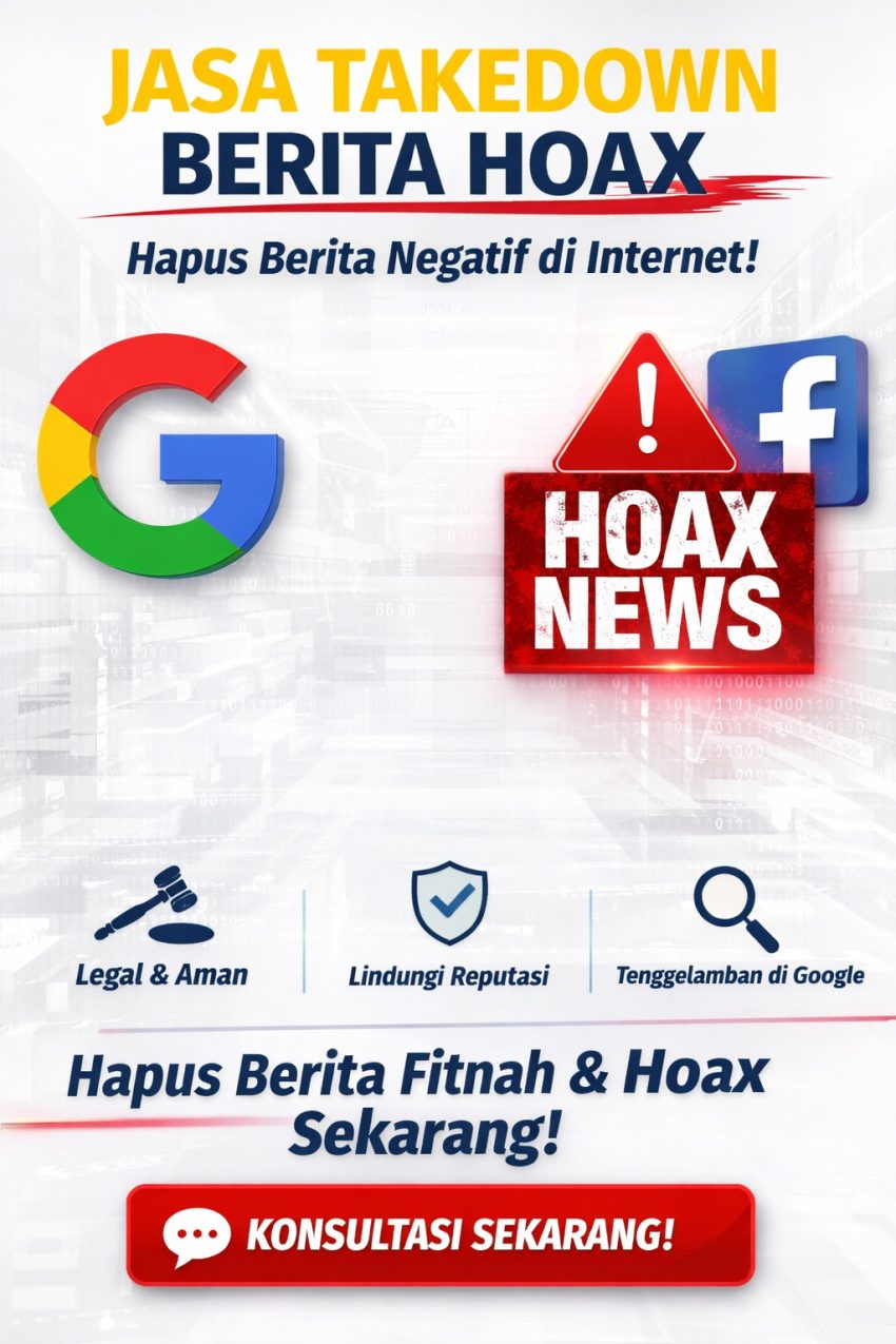 Jasa takedown hapus berita hoax